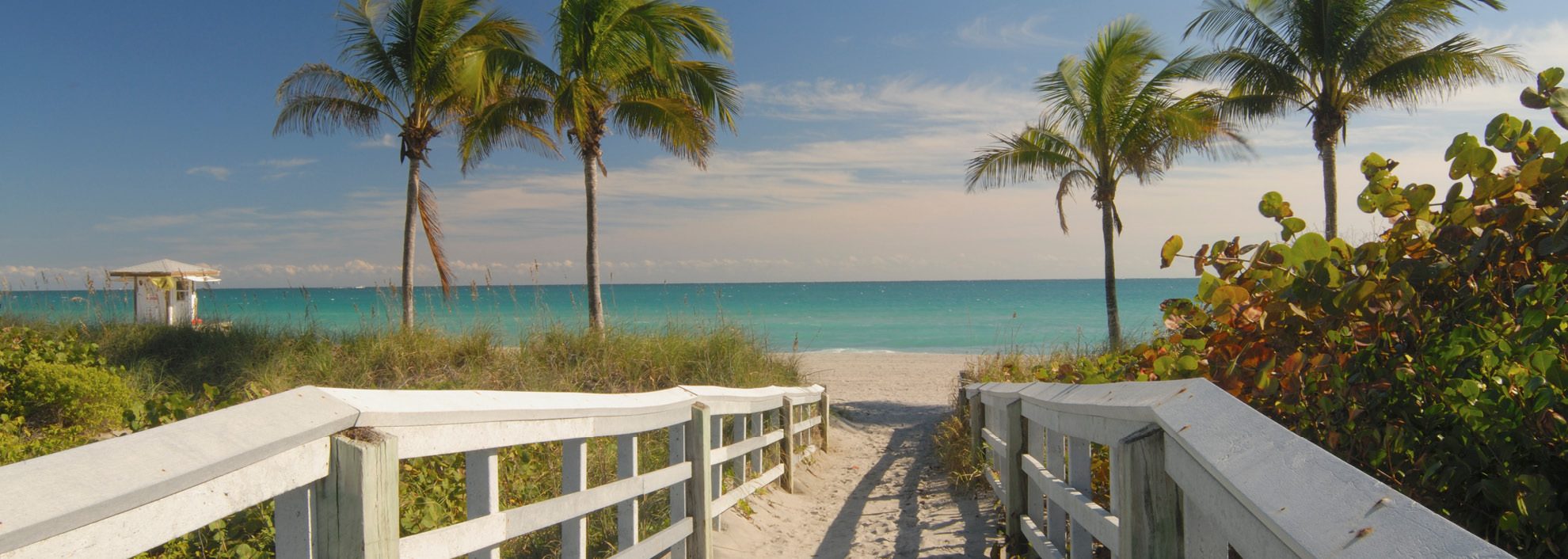 Image of boardwalk leading to beach in Florida